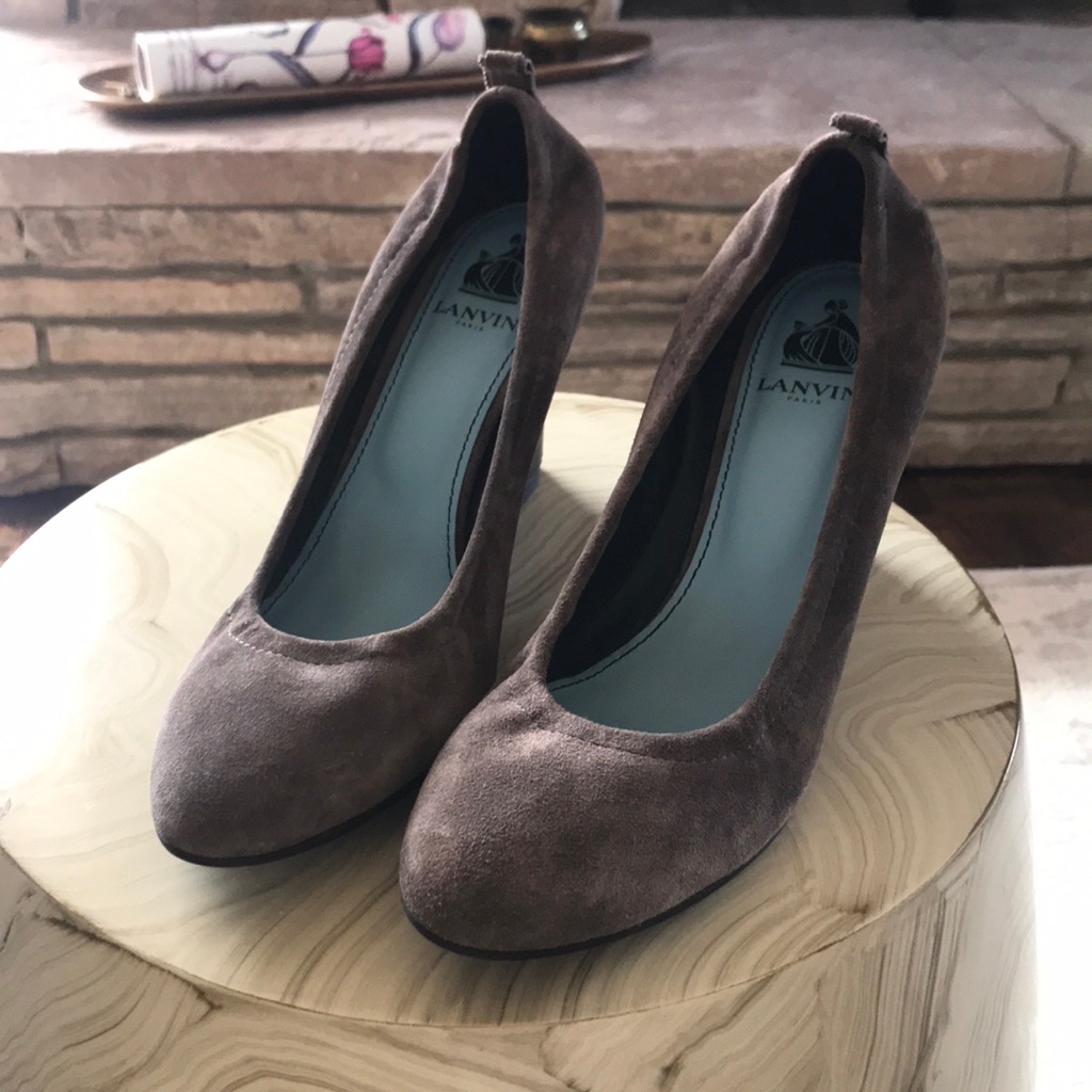 Lanvin Suede Wedges